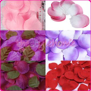 300pcs Silk Rose Petals Wedding Decoration Flowers Party DIY Favors 