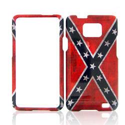Rebel Flag Phone Cover Hard Snap Case For Samsung Galaxy S2 II i9100