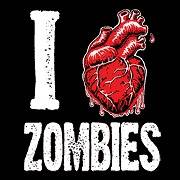 WOMENS I Heart Love Zombies Retro T Shirt SM   XLG