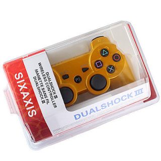   1pcs New Good golden Bluetooth Wireless Game Controller For Sony PS3