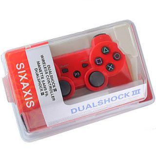 1pcs Hot sale Red Bluetooth Wireless Game Controller For Sony PS3