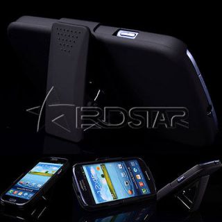   Clip Rotate BLACK Case Cover New For Samsung Galaxy S 3 SIII I9300