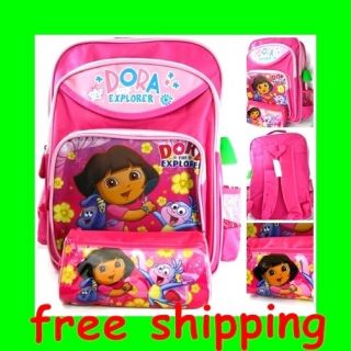   BTS Dora the explorer backpack school Bag & pencil box free shipping