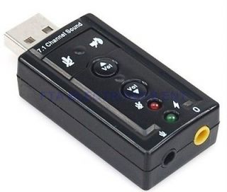   /Speaker Surround Sound 7.1 CH 3D Audio Card Adapter for PC or Laptop