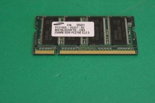 SAMSUNG 256MB PC2100S 25330 ​A0 200 PIN SO DIMM RAM