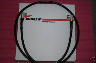 NEW Andrew FSJ4 Coax Heliax Cable DIN PKR Male 7.5 ft