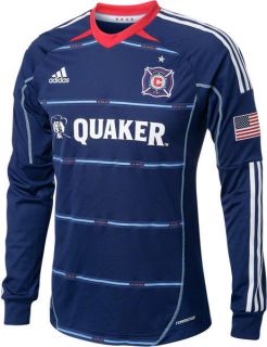 Chicago Fire adidas 2012 Authentic Away Long Sleeve Jersey