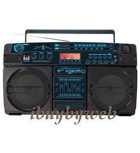   Old School Ghetto Blaster Cell Phone/ Bluetooth Boombox Black