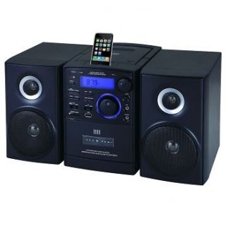 SUPERSONIC /CD/CASSETTE PLAYER w/ iPOD DOCKING USB/SD/AUX INPUTS SC 