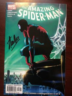 Signed STAN LEE Amazing Spider man 497 Comic Book