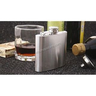 new Stainless Steel Whiskey Alcohol Liquor Hip 4oz Flagon Flask+small 