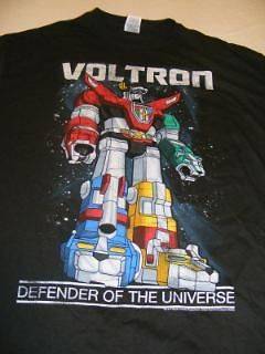 Retro Voltron Vintage Black T Shirt New In Stock Ready to Ship