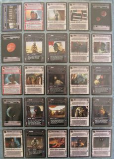 Star Wars CCG Jabbas Palace Rare Cards Part 2/3 J   R