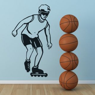 Roller Blader Sports and Hobbies Wall Art Sticker Wall Decal 