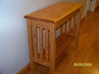 Mission Style Oak Sofa Hall Accent Table Arts & Crafts