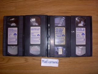 Lot of 4 Star Trek VHS The Motion Picture Special Longer Version + II 