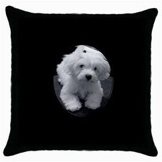 Personalized Photo Square Throw Pillow Case Cover Maltipoo custom 