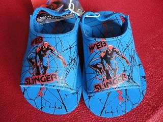   Beach Sandals Childrens Shoes Sz L 9/10 Slip Ons w/Strap Blue NWT