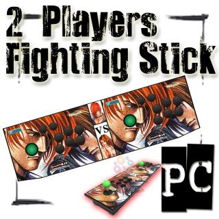   Fighting Stick Arcade Game Joystick PC 6 Buttons Pro Fighter Xmas GIFT