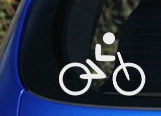   Biking Cycling Bicycle Bike Car Sticker Decal Triathlon Stick People