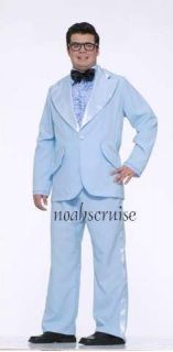 50s 60s blue suit prom king tuxedo costume retro xl adult men plus 