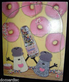 Wooden Blues Clues Puzzle Htf Salt Pepper Doughnuts Sprinkles 1999 