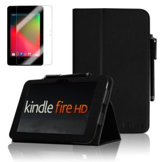   PU Leather Case Cover For Kindle Fire HD 7 Stylus/Screen protector