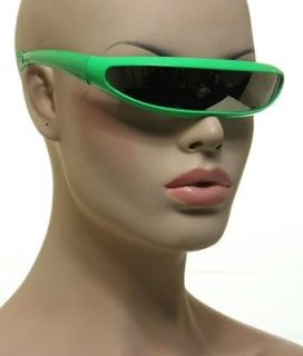   Green Sunnies Cool Costume Party Space Alien Sunglasses Mirror Lens