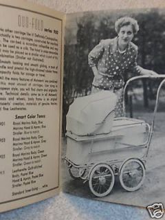 1950 Baby Pram Stroller Catalog Book Mutsaerts Carriage Advertising 
