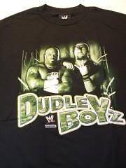DUDLEY BOYZ Green 3D EXPLOSION WWE Wrestling T shirt