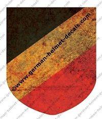   WW II German helmet decal   National shield Tri color for M35 M40 M42