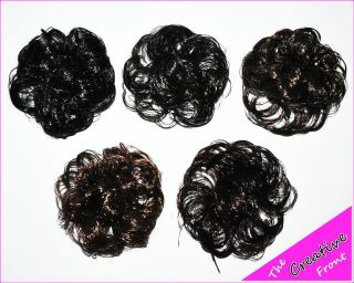 SYNTHETIC HAIR SCRUNCHIE BAND TIE   Human Immitation Hair Accessories 