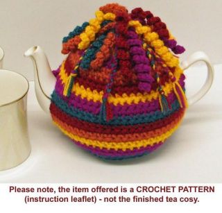 CROCHET PATTERN (instruction leaflet) to make a TEA COSY   Ref.14T