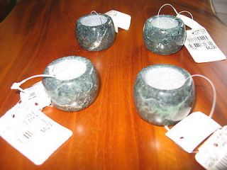 NWT New Belks Green Marble Stone Napkin Ring Set of 8 $4 each Gift