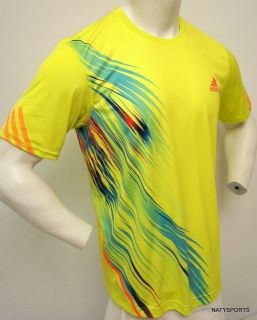Adidas Mens adiZero Crew Tee Tennis Shirt W41563