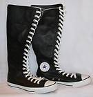   Black ALL STAR Leather XXHI Knee High Tennis Shoes Sneakers Womens NWT