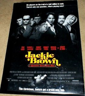 JACKIE BROWN 1997 theatrical one sheet movie poster Pam Grier Quentin 