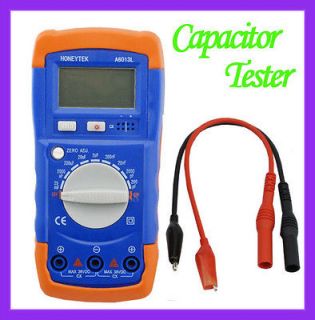 Digital Capacit DMM W/Capacitor Tester+Type K Thermocouple+Test Leads 