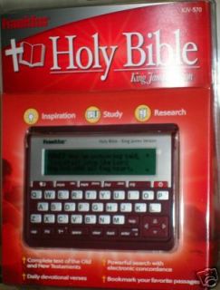 KJV 570 Electronic Pocket Bible Franklin King James