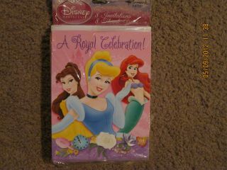   Princess Party Invitations and Thank you notes w/ envelopes 8 ea