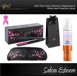 GHD Pink Cherry Blossom Gold Series Straighteners & Heat Protection 