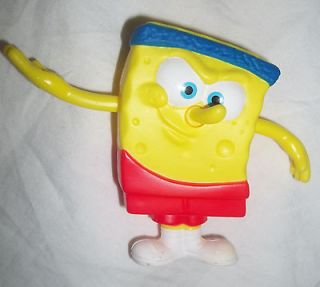   Bob Square Pants Basketball Player 2012 Yellow Toy Figure Viacom