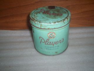 Players Cigarette Vintage Round Tobacco Tin Can Choice Virginia