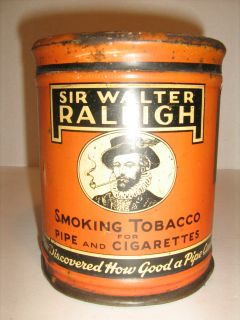Antique Sir Walter Raleigh Smoking Tobacco Tin
