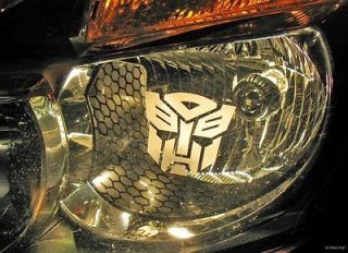 Transformers Autobot Head or Tail LIGHT decal etched sticker graphic 