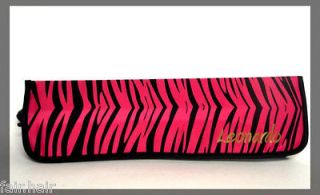 NEW Leonardo Travel Heat Resistant Flat Iron Pouch / Mat   Pink Zebra