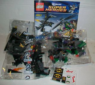  Universe 6863 Super Heroes Batwing & Jokers Helicopter NO Minifigures