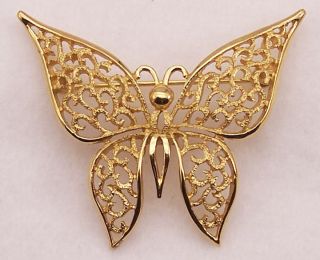 trifari butterfly in Designer, Signed