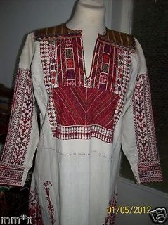 PALESTINIAN BEIT DAJAN WEDDING DRESS WITH SILK EMBROIDERED