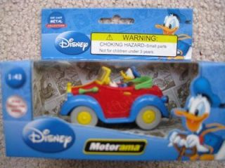 NEW Disney Motorama Donald Duck Die Cast Metal 124 Car